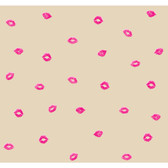 Risky Business II Smooches Wallpaper RB4248 -Fuchsia-Pink-Silver Glitter-Industrial Gold Pearl