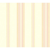Rhapsody Classic Stripe Wallpaper-VR3418 -pearlescent antique satin- tomato red- pure pink- amber