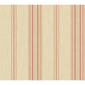 Rhapsody Classic Stripe Wallpaper-VR3420 -gold cloth- cranberry- blush pink- honey tan