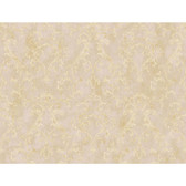 Rhapsody Small Scroll Wallpaper-VR3488 -palest pink satin- golden glow- frosty white