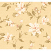 Regents Glen My Magnolia Wallpaper-PP5740-Sandy Beige-Light Olive Green-Putty Pink