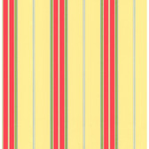 By The Sea Bay Stripe Wallpaper-CJ2953-Yellow-Rust-Green