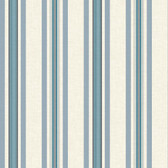 SA9120 - American Classics Multi Pinstripe Wallpaper in Off White, Wedgwood Blue, Navy Black