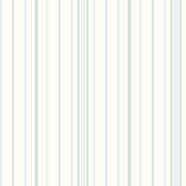 Blue Book Wide Pinstripe Wallpaper SA9114 - White and Blue