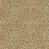 Texture Graystone Estate Vintage Damask HD6912 Copper Wallpaper