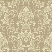 Texture Graystone Estate Feathered Damask HD6952 Beige-Cream Wallpaper