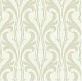 COD0337 - Candice Olson Luxury Finishes Fanciful White-Silver Wallpaper