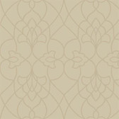 DN3745 - Candice Olson Beige Pirouette Textured Wallpaper
