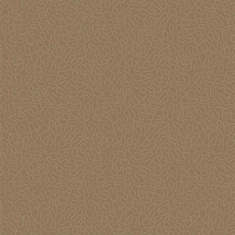 DN3780 - Candice Olson Pewter Squiggle Sidewall Textured Wallpaper -  