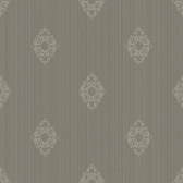 COD0172N - Candice Olson Embellished Surfaces Filigree Toile Dark Grey Wallpaper