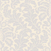 Candice Olson Shimmering Details CO2017DE Traditional Damask Cream-Lavender Wallpaper