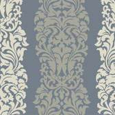 DN3803 - Candice Olson Modern Luxe Blue Harmony Striped Wallpaper