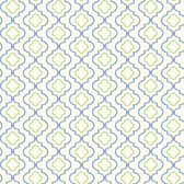 Kitchen & Bath Small Trellis Blue-Green Wallpaper KH7085