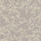 AL13757 Fauna Purple Silhouette Leaves Wallpaper