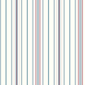 Ashford Stripes Wide Pinstripe Wallpaper SA9112 in Red, Blue and White