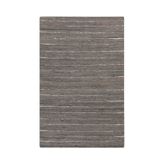 Reversible Hand Woven Leather Area Rug