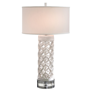 Round Arabesque Marble Lamp