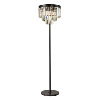 Oil Rubbed Bronze Finish Crystal Floor Lamp
