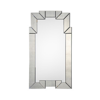 Antiqued Beveled Mirror Framed Mirror