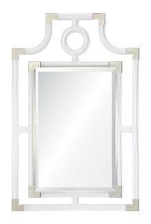 Acrylic & Nickel Pagoda Mirror