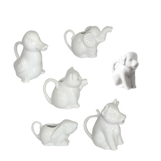 Set of Porcelain Animal Pitchers
