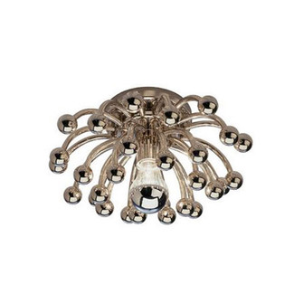 Small Polished Nickel Decorative Flushmount