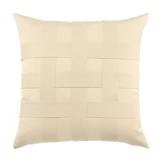 Basketweave Ivory Accent Pillow