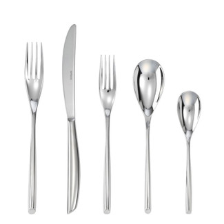 Bamboo Stainless Steel 5 Pcs Place Setting