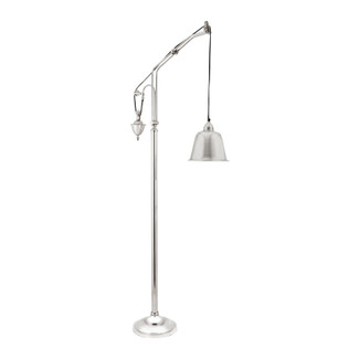 Polished Nickel Counter Weight Floor Lamp