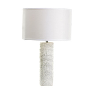 Layered White Marble Table Lamp
