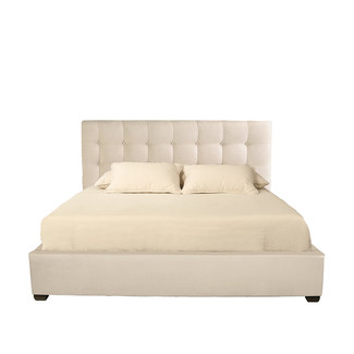 Button-Tufted King Bed