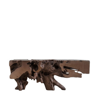 Freeform Bronze Resin Console Table