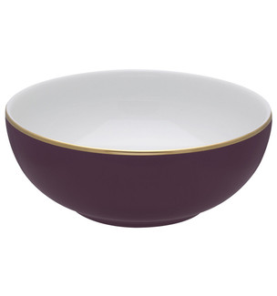 Rocco Burgundy and Gold Cereal Bowl