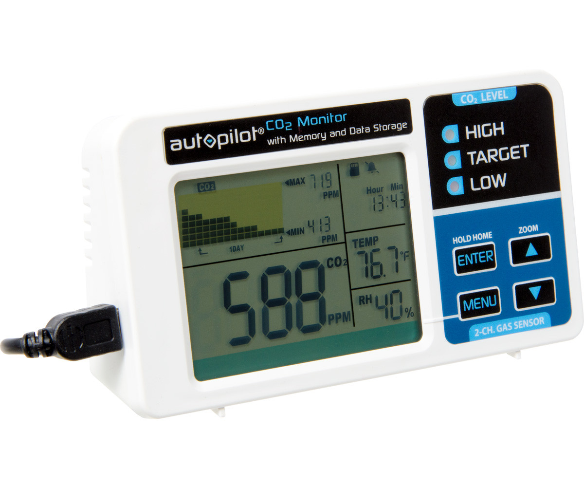 Desktop CO2 Monitor w Removable Data Card APCEMDL - Dealzer Hydroponics