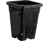 Active Aqua 5x5 Square Black Pot 7 Tall, 100 per case HG5X5SB