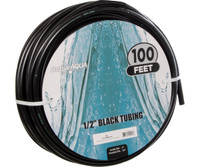 Active Aqua 1/2 ID Black Tubing 100 HGTB50