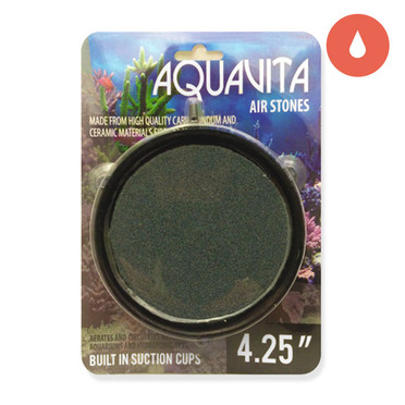 Aquavita 4.25 Round Air Stone with Suction Cups