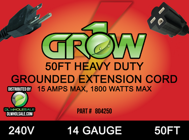 Grow1 240V Extension Cord 14 Gauge 50