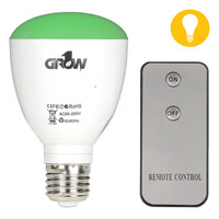 Grow1 Green LED Light Bulb w/ Remote