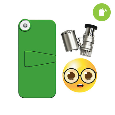 iPhone 5 Case w/ LED Binocular Microscope HYDRO NERDS