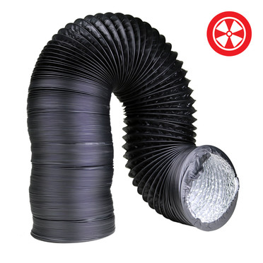 4 Light Proof Black Ducting