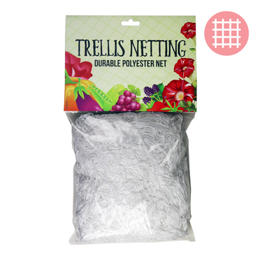 5x15 Trellis Netting White