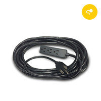 240V 3-Plug Extension Cord 25