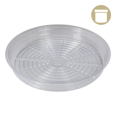 18 Clear Plastic Saucer