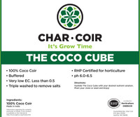 Char Coir Char Coir COCO CUBE RHP certified Coco Coir, 2.25L CHCCUBE40L