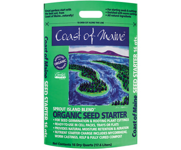 Coast of Maine Sprout Island Seed Starter Soil, 16 qt CMSISS16QT