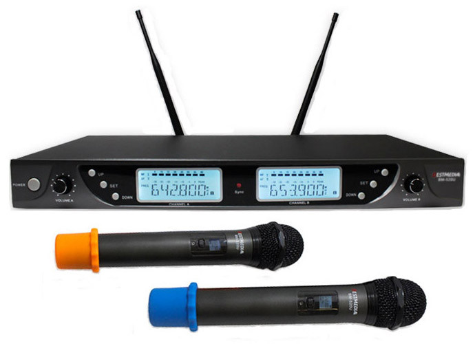 wireless microphone system with speakers