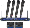 VocoPro UHF-5805 Pro Rechargeable 4-Channel UHF Wireless Microphone System