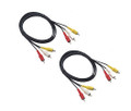 Audio Video Cable 6 Ft Gold Plated RCA cable x 2 pcs.