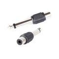 Phono Plug 1/4" Mono to RCA Jack Adapter x 2 pcs.